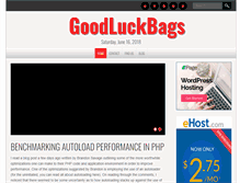 Tablet Screenshot of goodluckbags.com